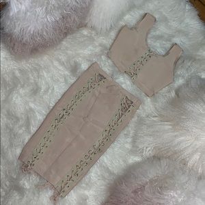 2 piece bandage dress